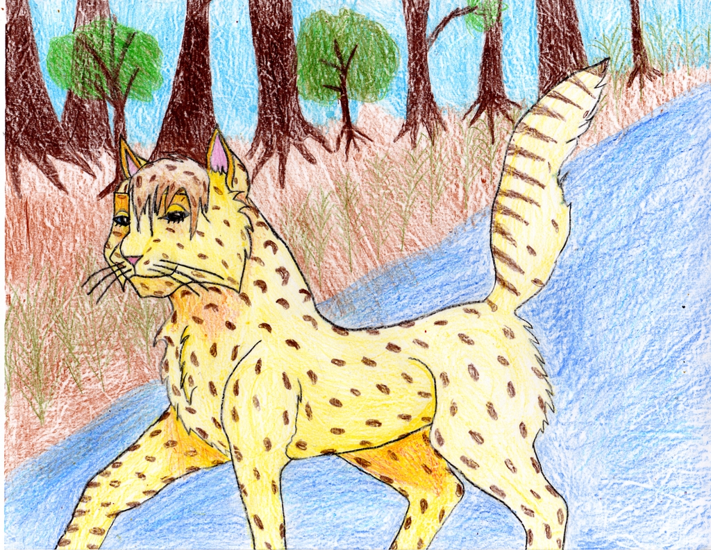 Leopardstar in the River by Jadeclaw