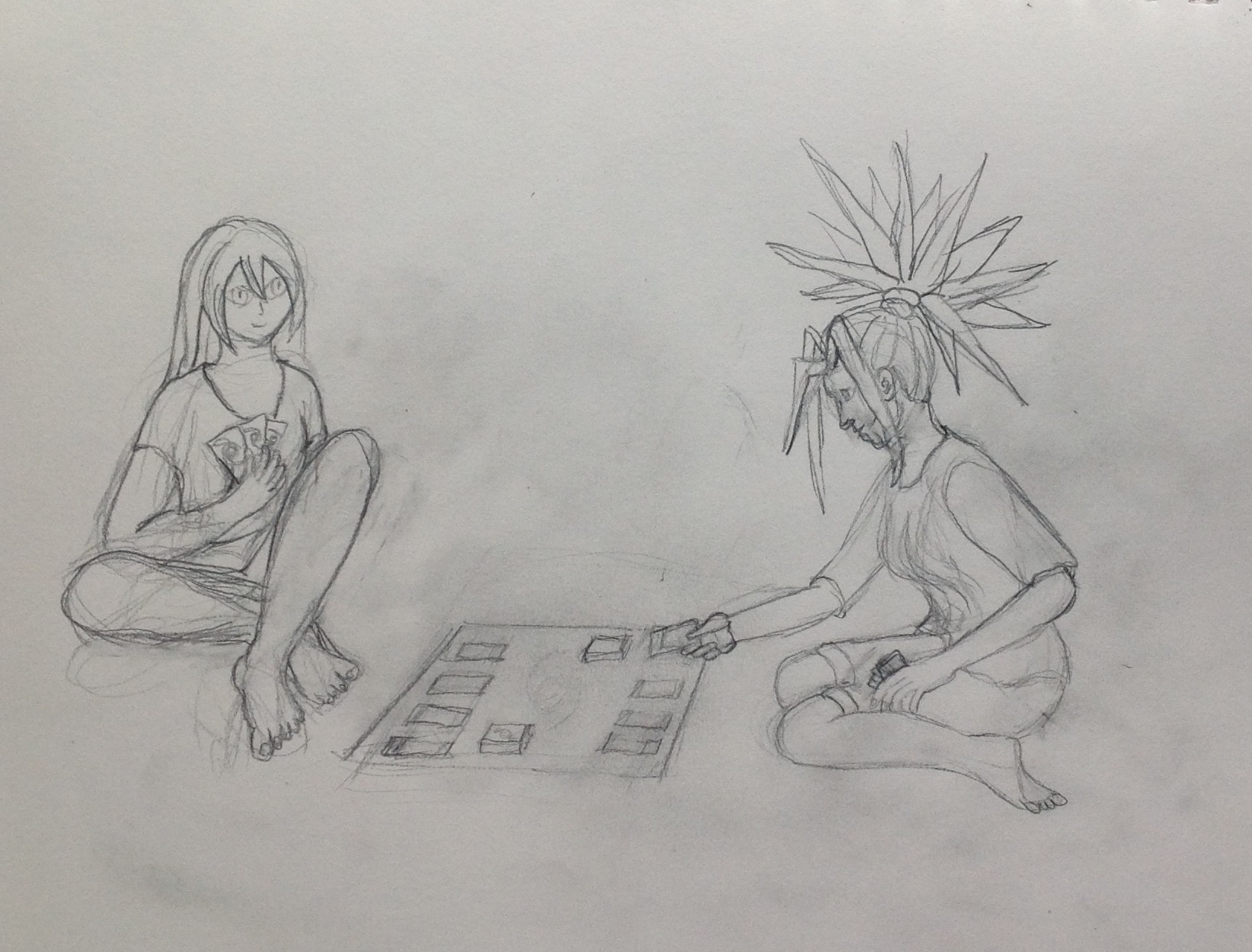 NaniAlexis playing cards with Sais by Jadis