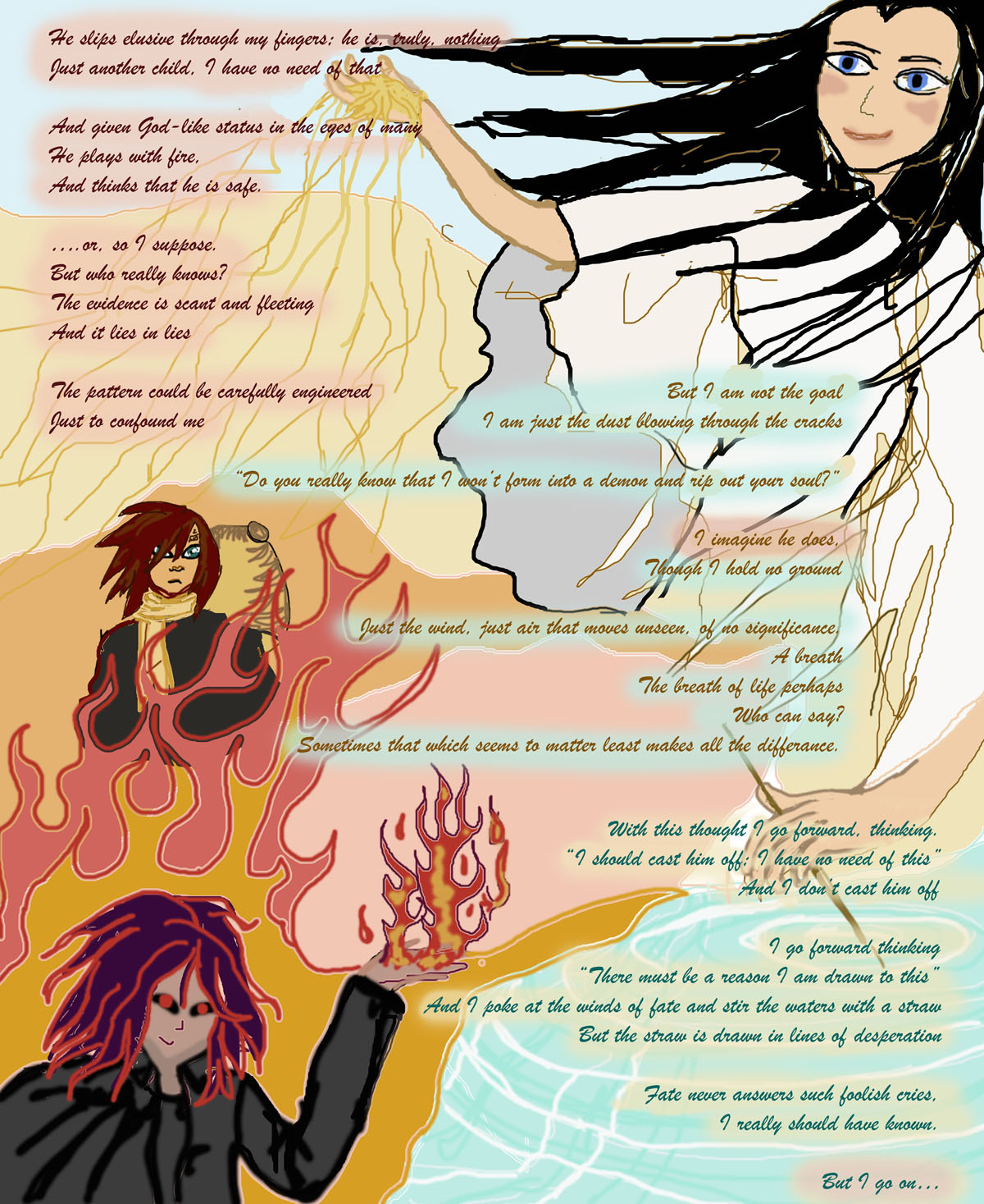 fan art/manic poem for Ramy on DA by Jadis