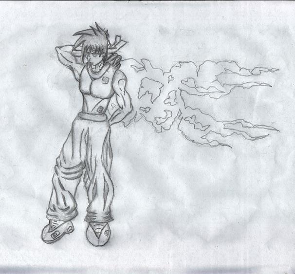 My character(1st anime drawing) by Jagan_no_otoko