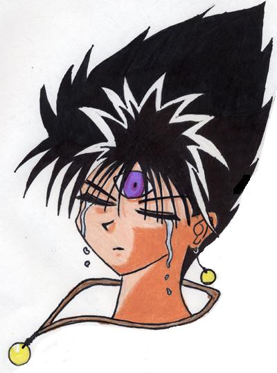 Hiei Crying by JaganshiHiei