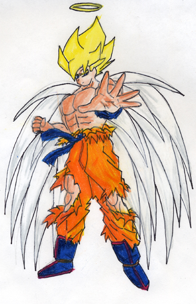 Winged Goku by JaganshiHiei