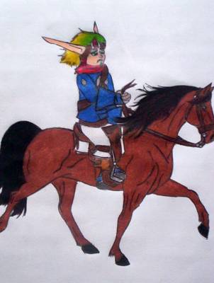Jak Riding a Horse...again by JakLover01