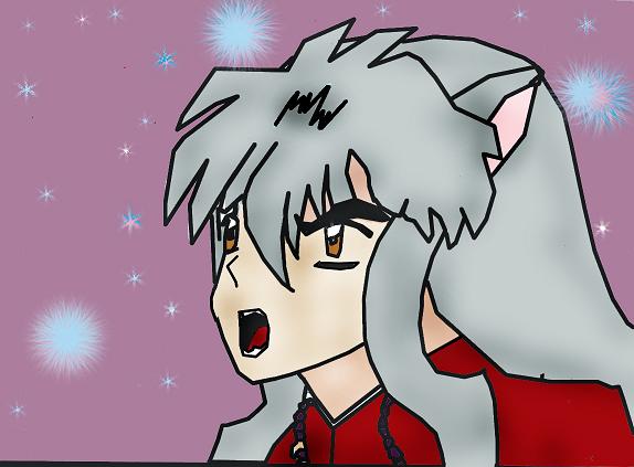 aww! look at sweet Inuyasha by JamesMarsters