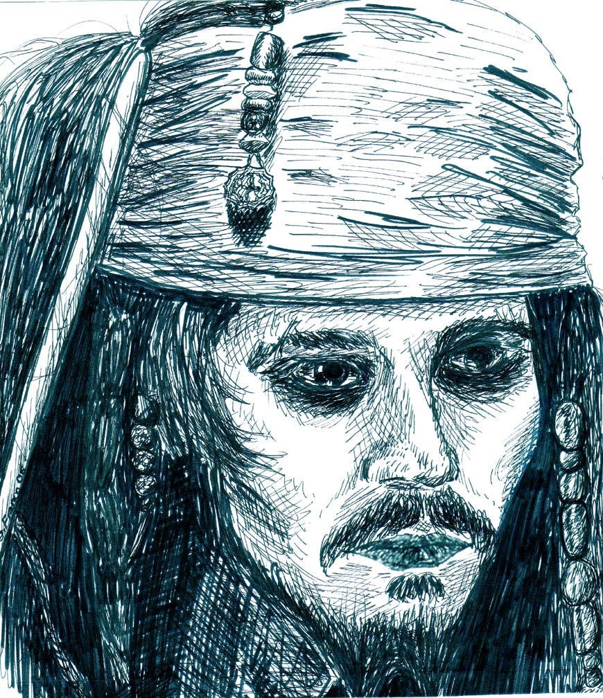 Ink Jack Sparrow by JarethsGenevieve