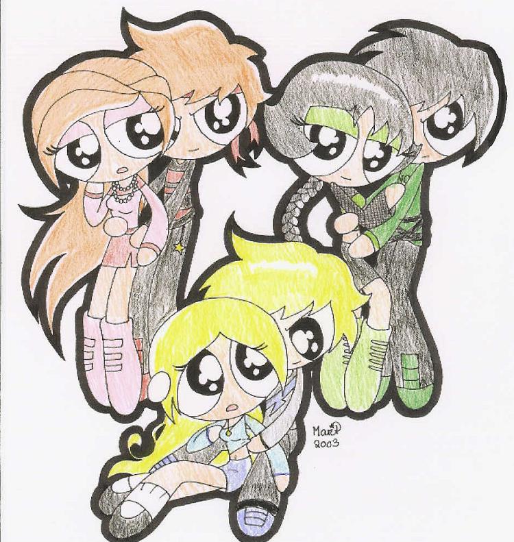 PPG- PPG+RRB=True? (Pinkgirl's pic colored by me) by Jay_Bird