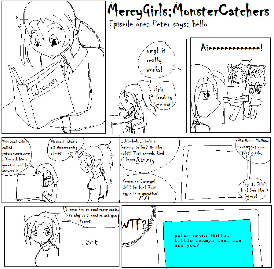 Mercy Girls: Monster Catchers pg 1 by JazmynMoon21