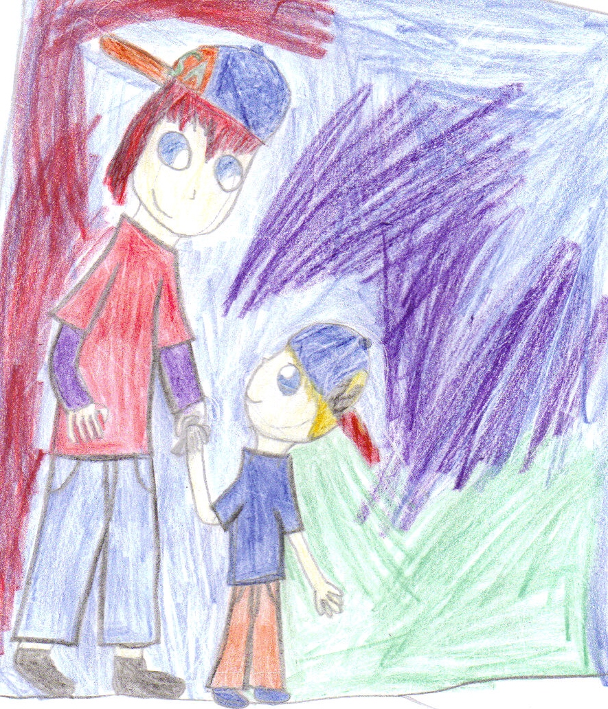 my son red and HIS son gray by Jbelle