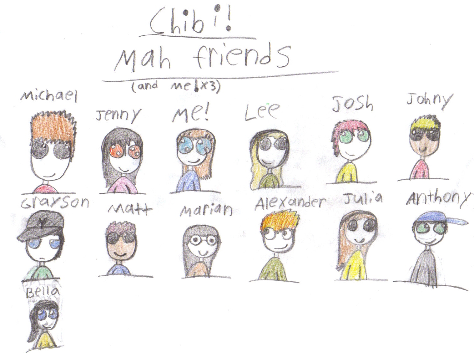 Mah friends!  CHIBI EDITION! by Jbelle