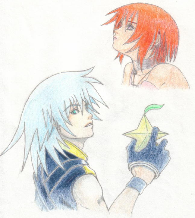 Kairi and Riku by Jean-Sun