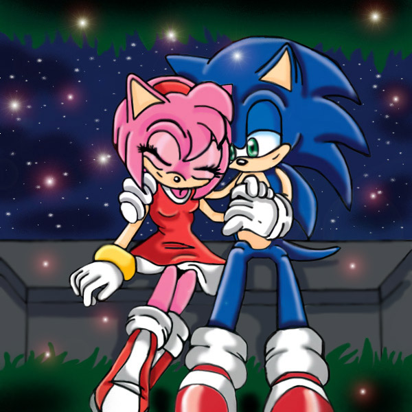 Request-ButterflyKissess(Amy and Sonic) by Jen