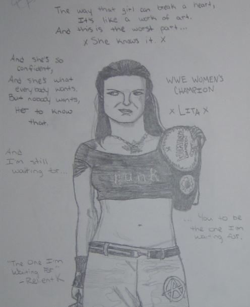 Lita As Women's Champion by Jerichoholic__x