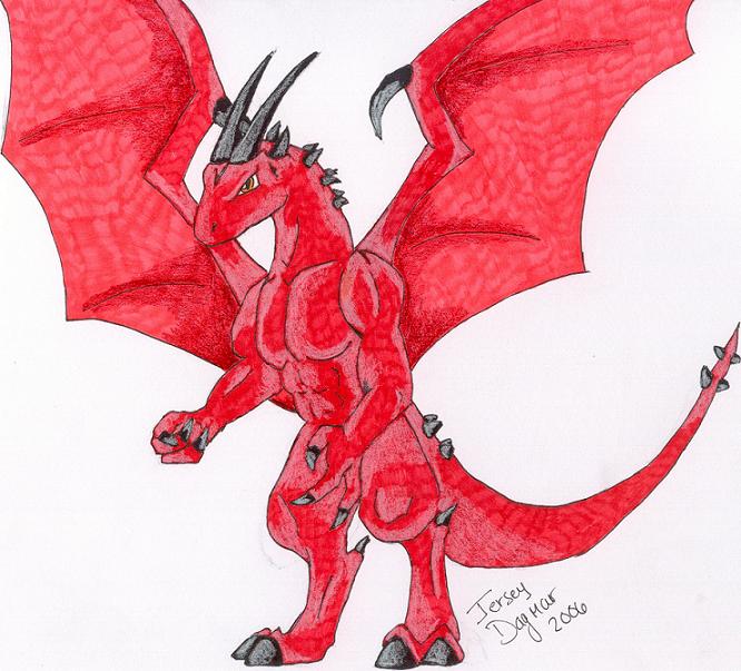 A random Red Dragon by Jersey_Dagmar