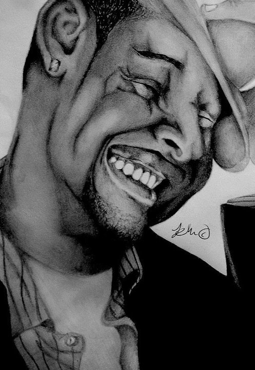 Usher Smile Portrait by JessThomas