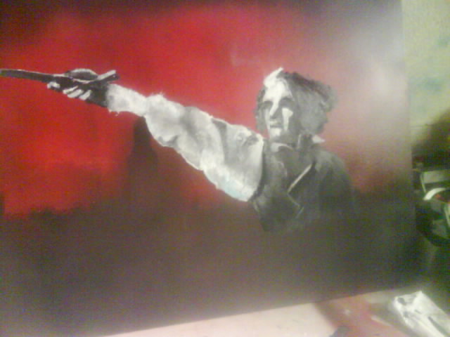 Sweeney Todd Painting ( work in progress ) by Jessica1992