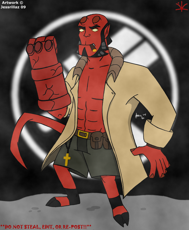 Hellboy Jessrillaz Style by Jessrillaz