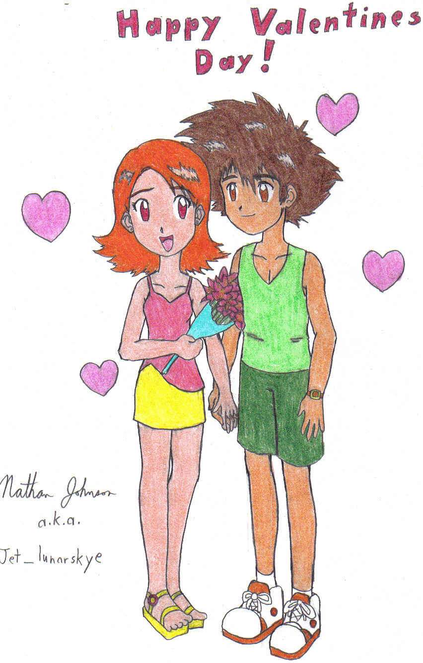 Happy V-day: Sora and Taichi by Jet_lunarskye