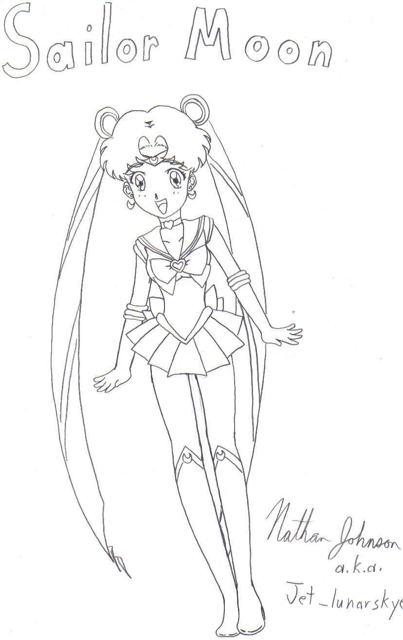 Sailor Moon smiles by Jet_lunarskye