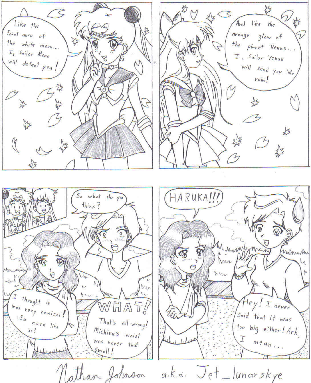 Mini-manga: Sailor Poses by Jet_lunarskye