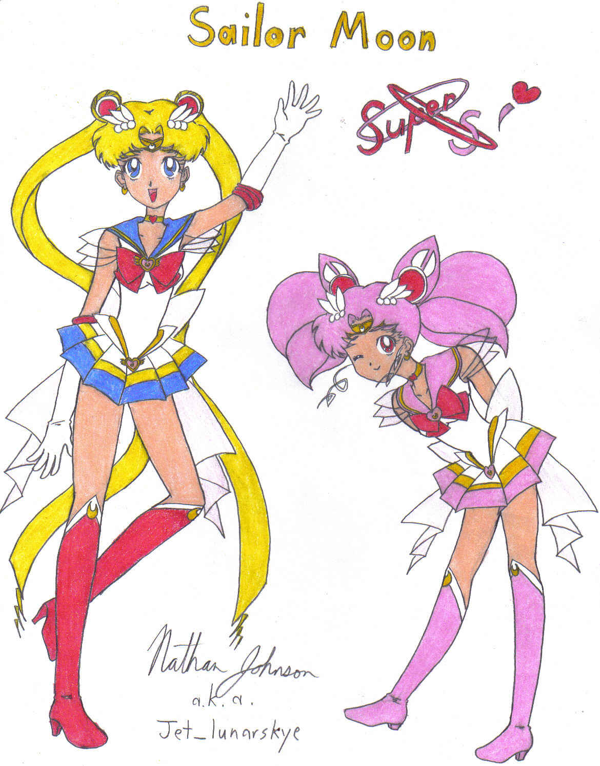 Sailor Moon and Chibi-moon SuperS by Jet_lunarskye