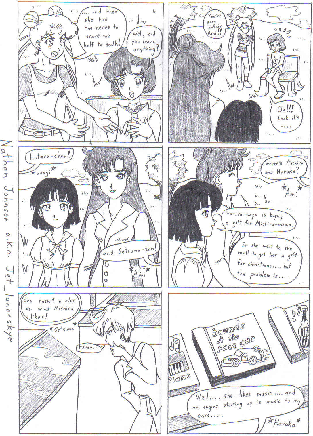 Hikawa Shrine Antics: page 2 mini-manga by Jet_lunarskye