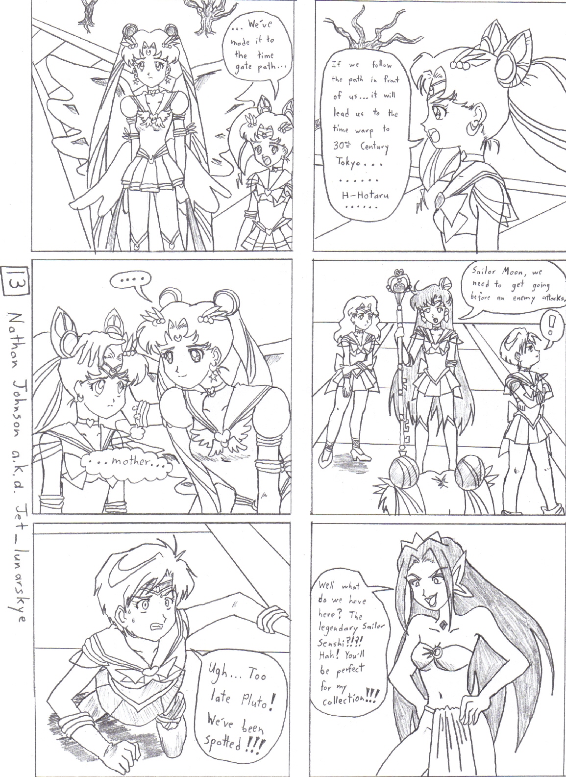 Sailor Moon Stars: The Nightmare Soldier page 13 by Jet_lunarskye