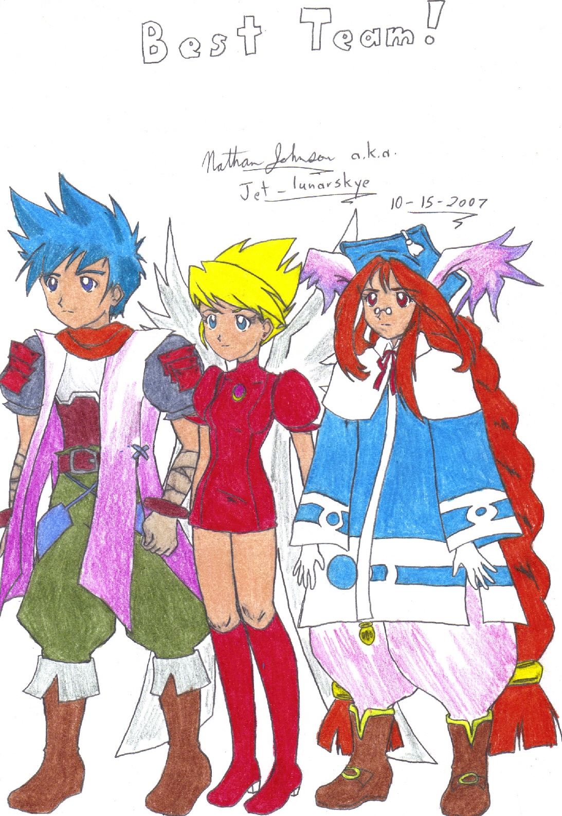 Best Team!!!: Ryu, Nina, Momo by Jet_lunarskye