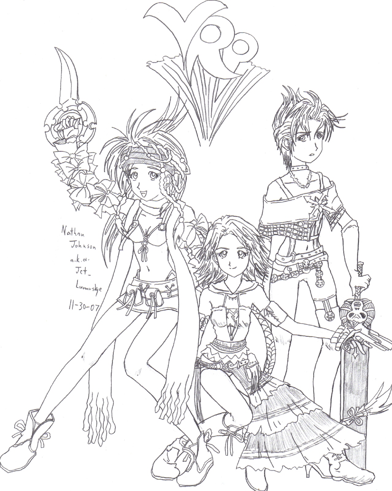 Yuna, Rikku, and Paine!!! by Jet_lunarskye