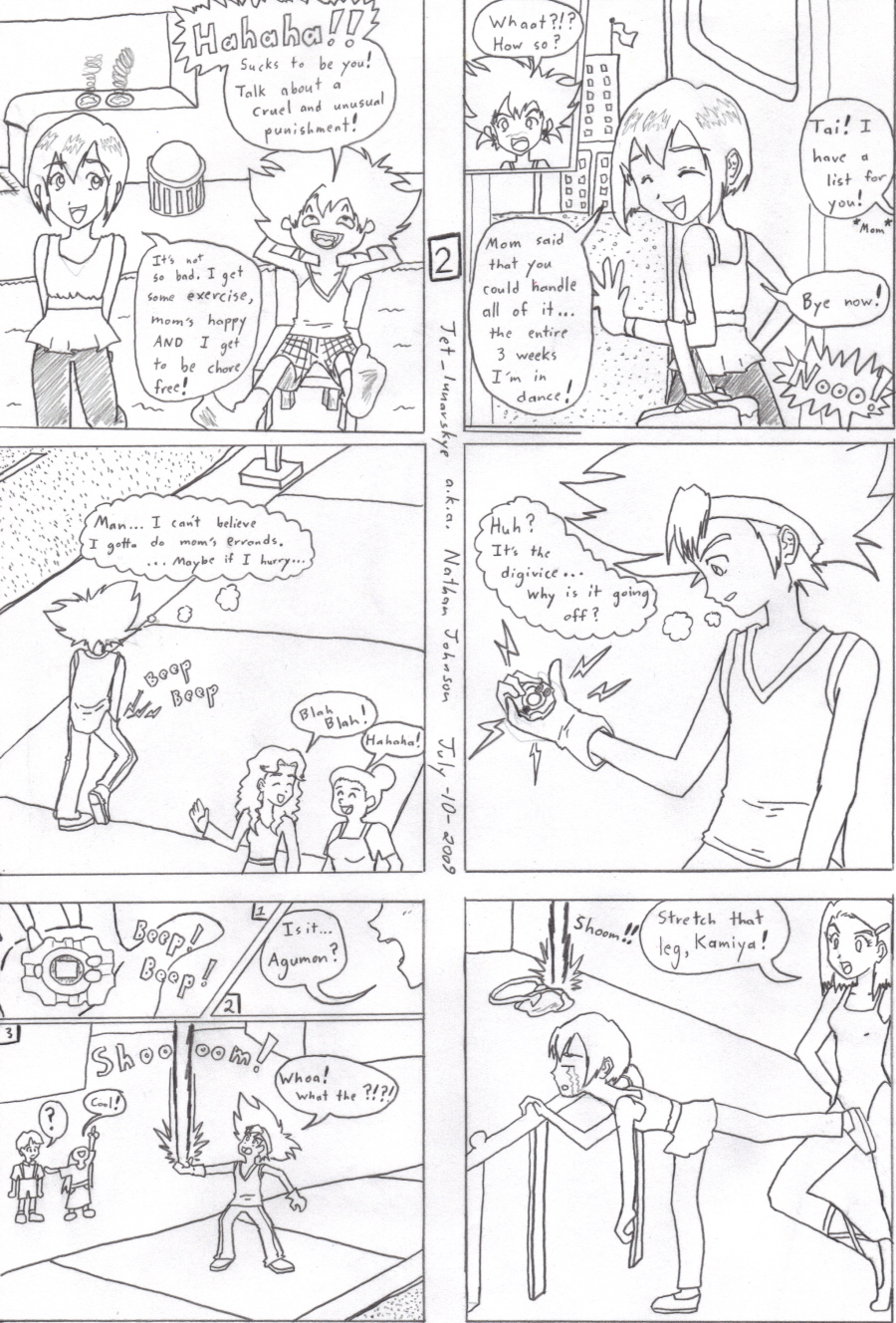 Digimon: Virtual Spawn manga page 2 by Jet_lunarskye