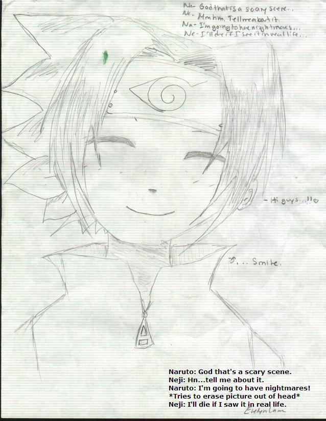 Sasuke Smiles by JhonnyRAincloud