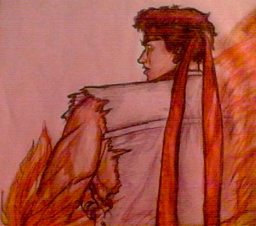 Ryu in Flames by Jill_V