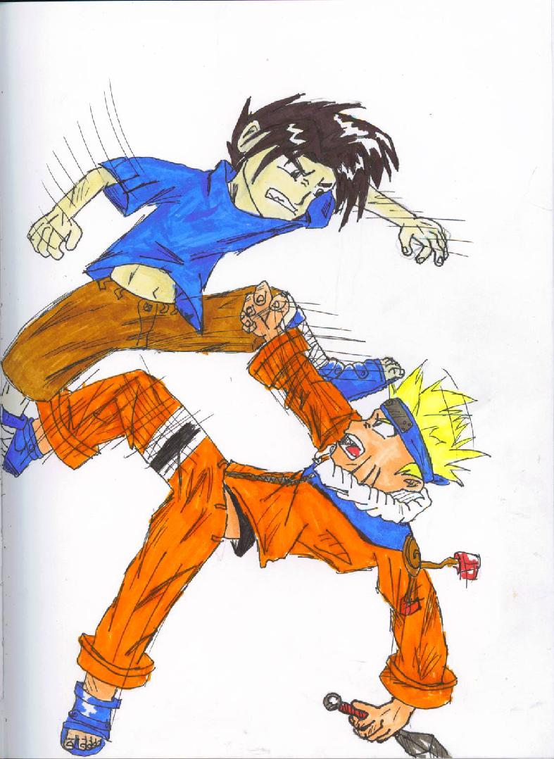Sasuke VS Naruto by JinsukeOllie
