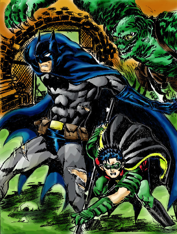 The bat,the bird and the reptile-colored by John