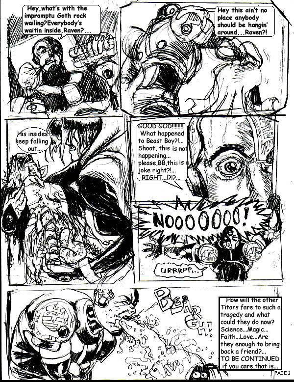 Teen titans gruesome drama comic #2 by John