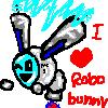I heart Robo Bunny LJ avvie by Johnnys_mah_friee-eend