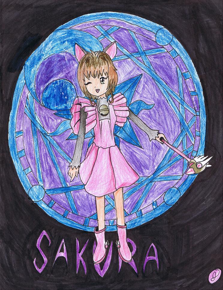 A sakura a I drew last year by Jojo_Bakura