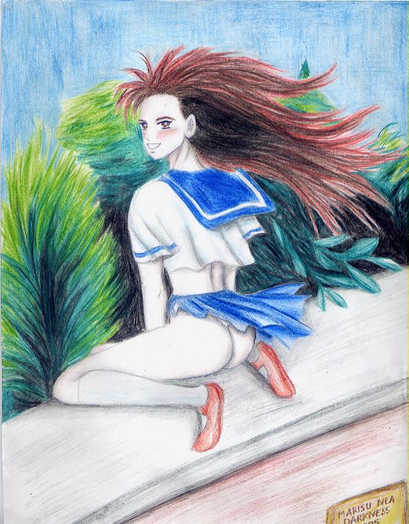 Japanese schoolgirl by Jowy