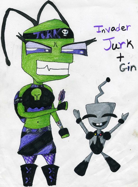 Invader Turk and Gin (Request) by JoyKaiba