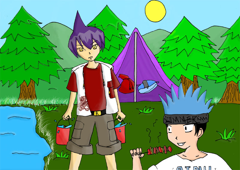 Ren and Horo Horo Camping Time by Joycethemonster