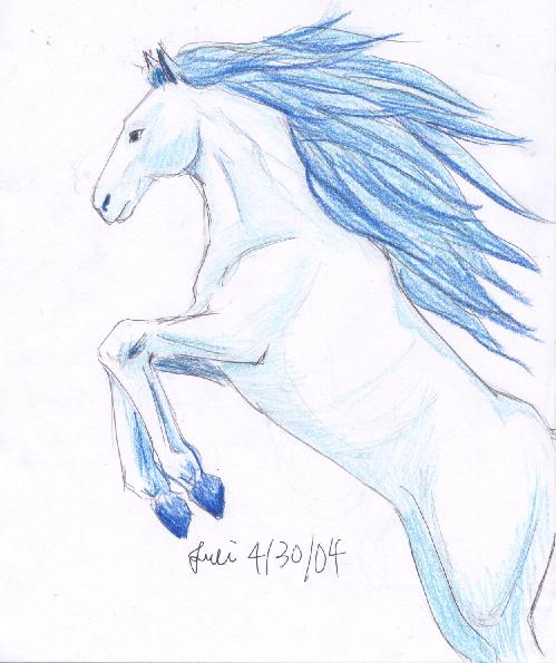 Papercut_Dragon's request: a horse by Juli