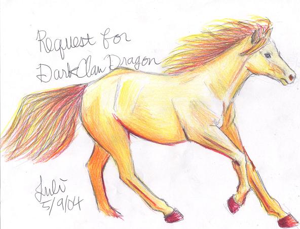 DarkClawDragon's request! A horsey by Juli