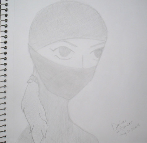 Ninja's Face by JustThisOneGirl