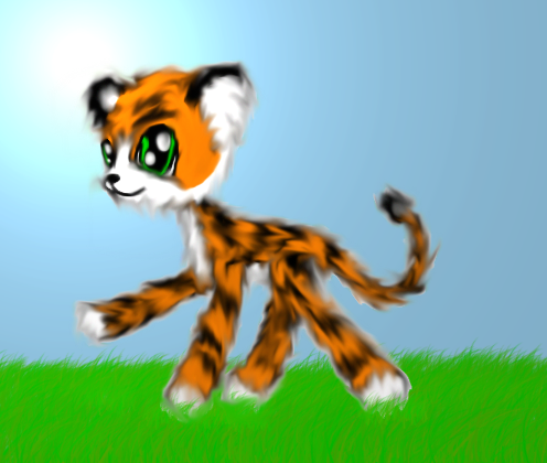 Stripes the Tiger Plushie (A Surprise Gift for Plushiegang4) by JustaMetalSonicFan1