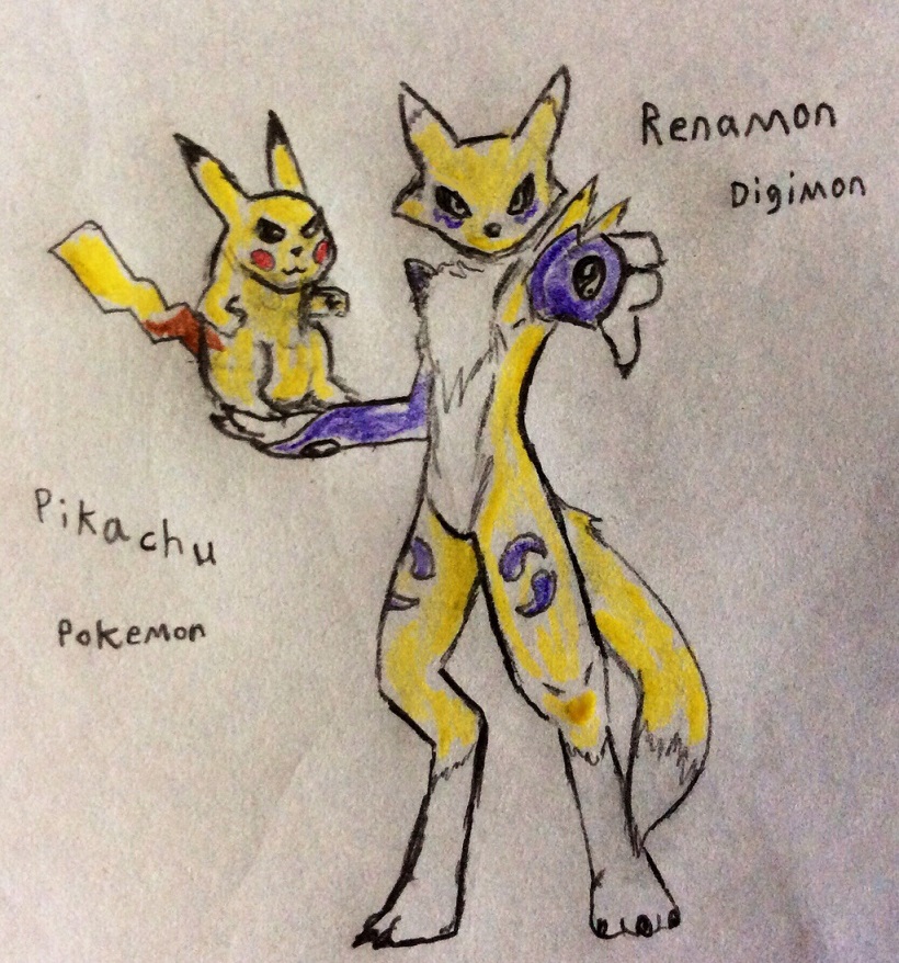 Renamon has Pikachu, you'er going down by Justinnator6