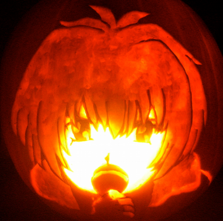 Shuichi Carved Pumpkin by jadeflower82