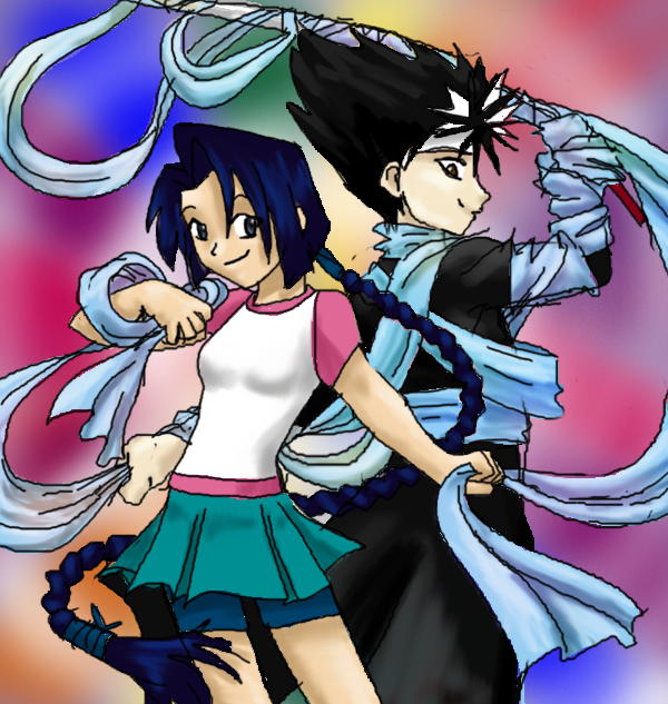 Misao (RK) and Hiei (YYH) *Request* by jameson9101322