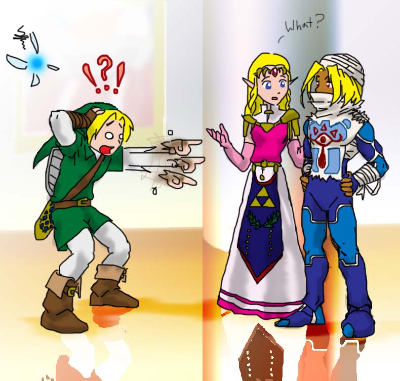 Sheik and Zelda by jameson9101322