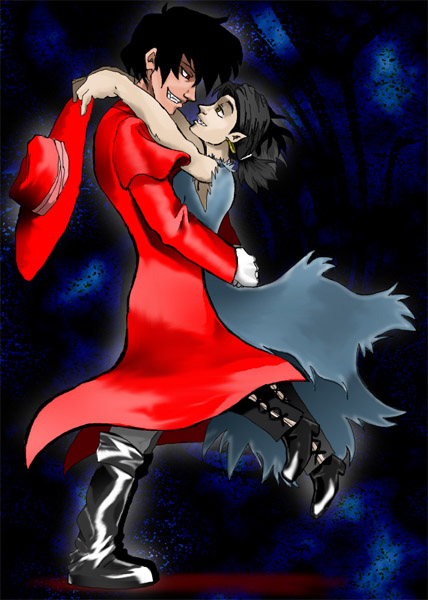 Alucard and SilverKitsune *Request* by jameson9101322