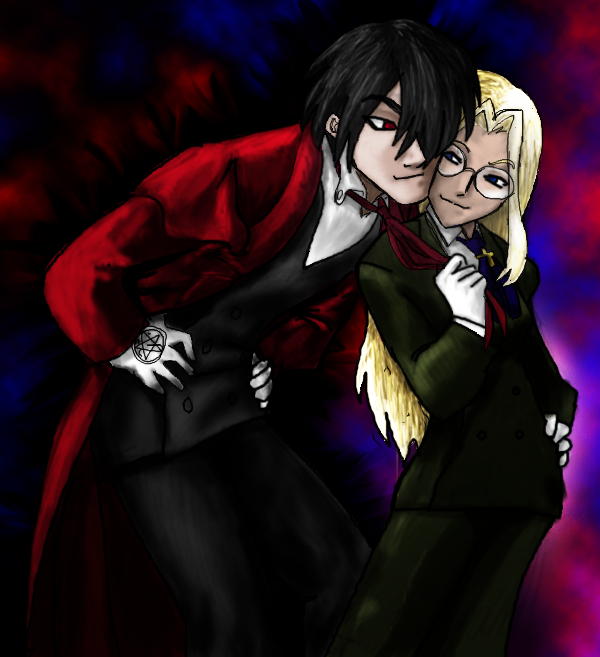 Alucard and Integral for Angel_Kairi *Request* by jameson9101322
