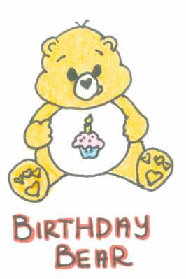 Birthday Bear by jammin3giraffe